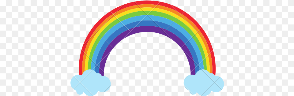 Rainbow With Clouds Rainbow Cloud, Nature, Outdoors, Sky, Light Free Transparent Png