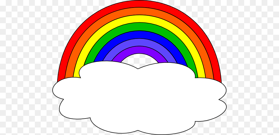 Rainbow With Single Cloud Clip Art, Nature, Outdoors, Sky, Logo Free Png