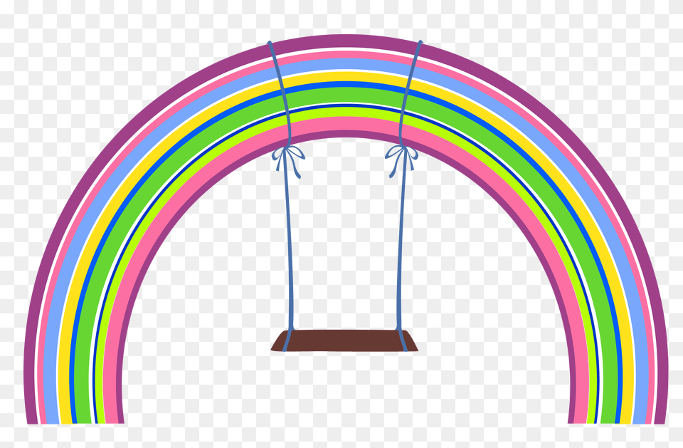 Rainbow With Swing, Arch, Architecture, Hoop, Toy Free Png