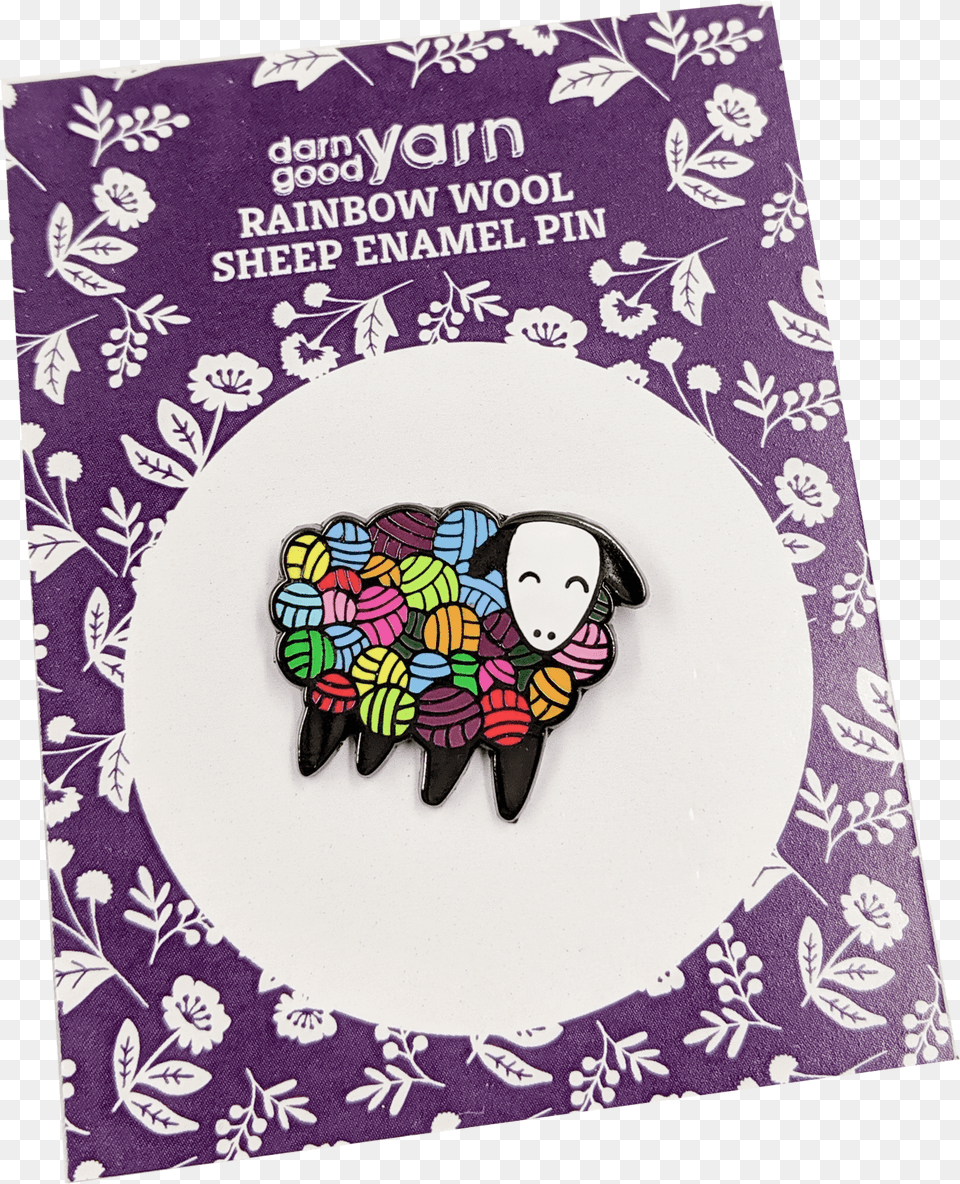 Rainbow Wool Sheep Enamel Pinclass Cartoon, Envelope, Greeting Card, Mail, Advertisement Png