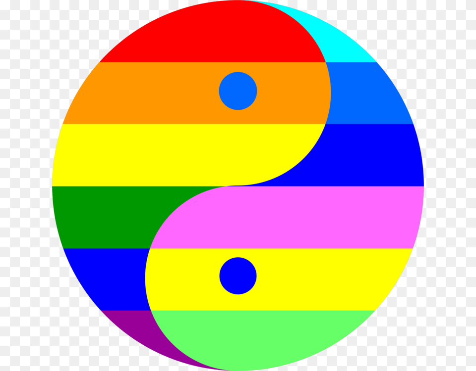 Rainbow Yin And Yang Complementary Colors Computer Icons, Number, Symbol, Text, Disk Free Png