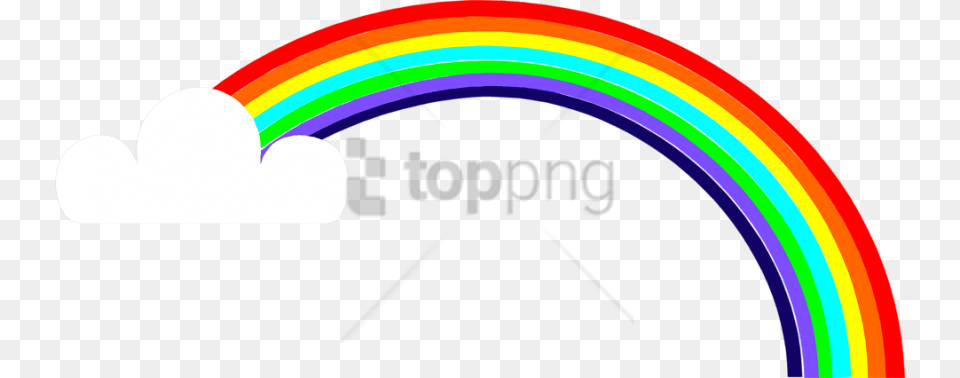 Rainbows And Clouds With Transparent Rainbow With No Background, Logo, Nature, Outdoors, Sky Png Image