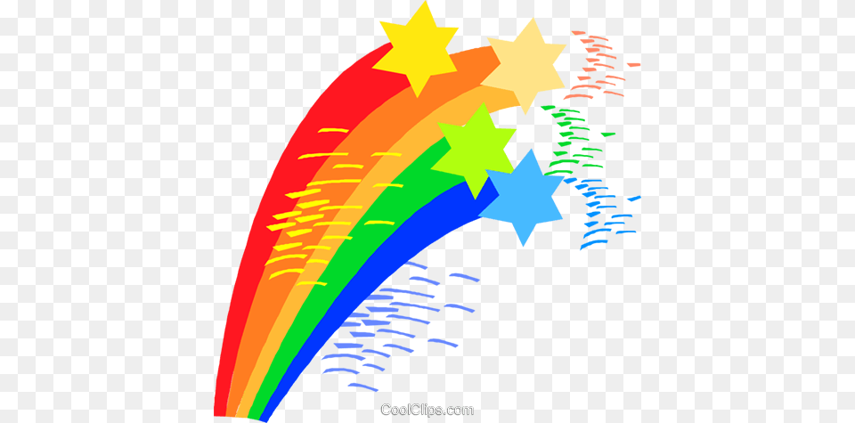 Rainbows With Stars Royalty Vector Clip Art Illustration Illustration, Star Symbol, Symbol, Dynamite, Weapon Free Transparent Png