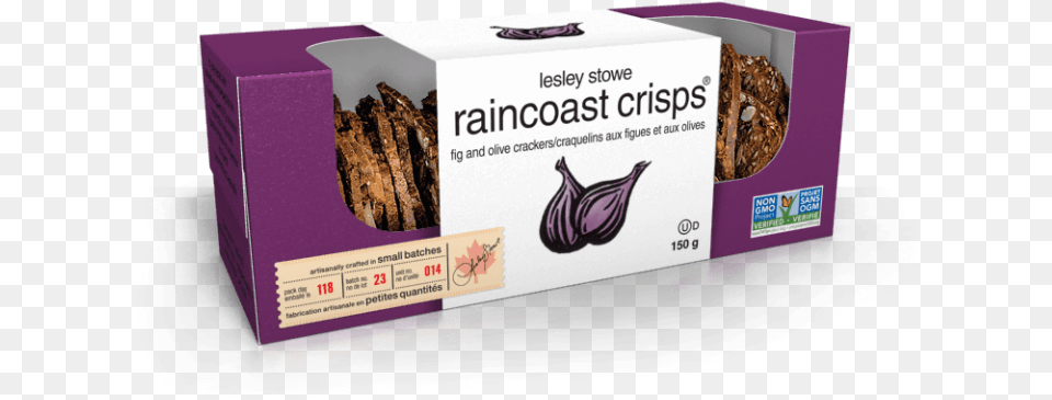 Raincoast Crisp Fig Amp Olive Lesley Stowe Raincoast Crisps, Box, Herbal, Herbs, Plant Free Png Download
