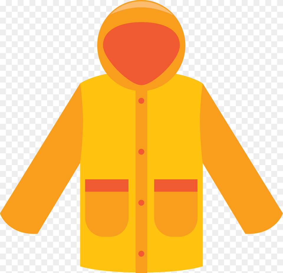 Raincoat Clipart, Clothing, Coat Free Png