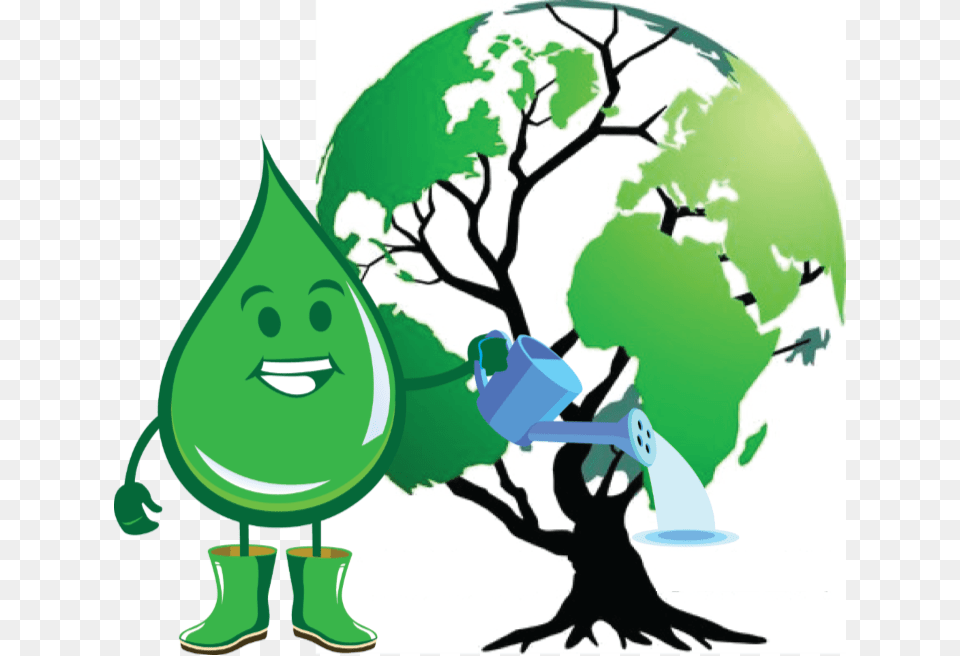Raindrops Clipart Water Bill, Green, Art, Graphics, Baby Png Image