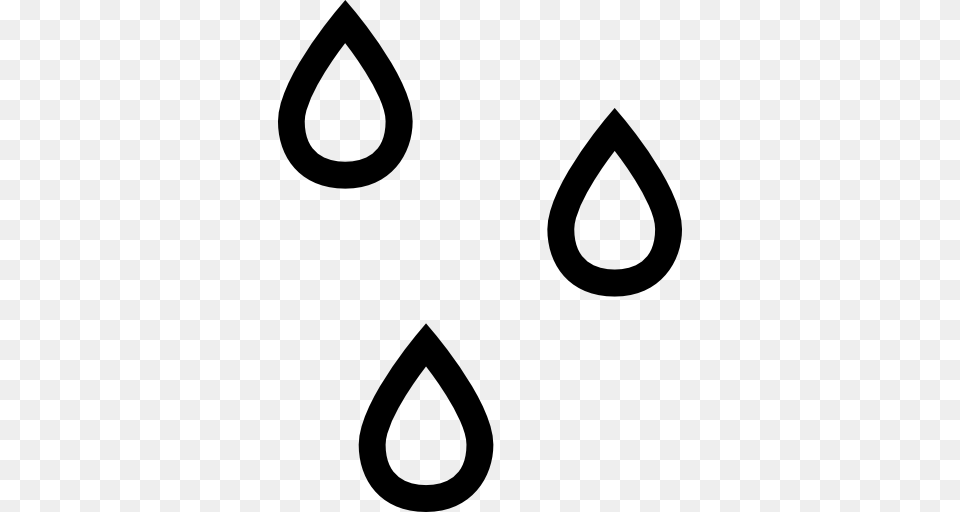 Raindrops Outlines Weather Symbol Of Water Drops Icon Gray Free Transparent Png