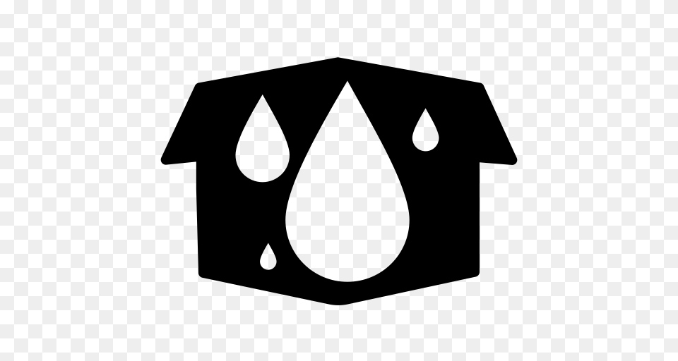 Rainfall Weather Meteorology Icon With And Vector Format, Gray Free Png Download