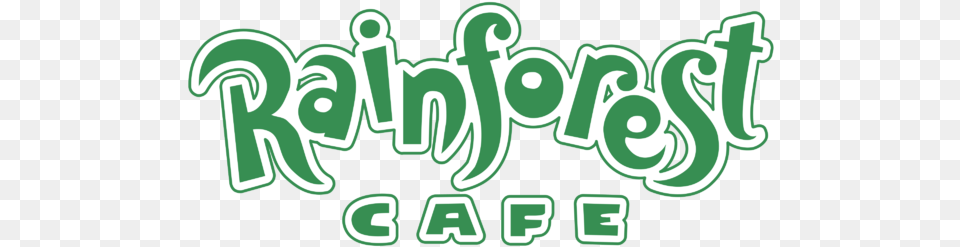 Rainforest Cafe Logo Calligraphy, Green, Light, Text, Dynamite Free Png Download