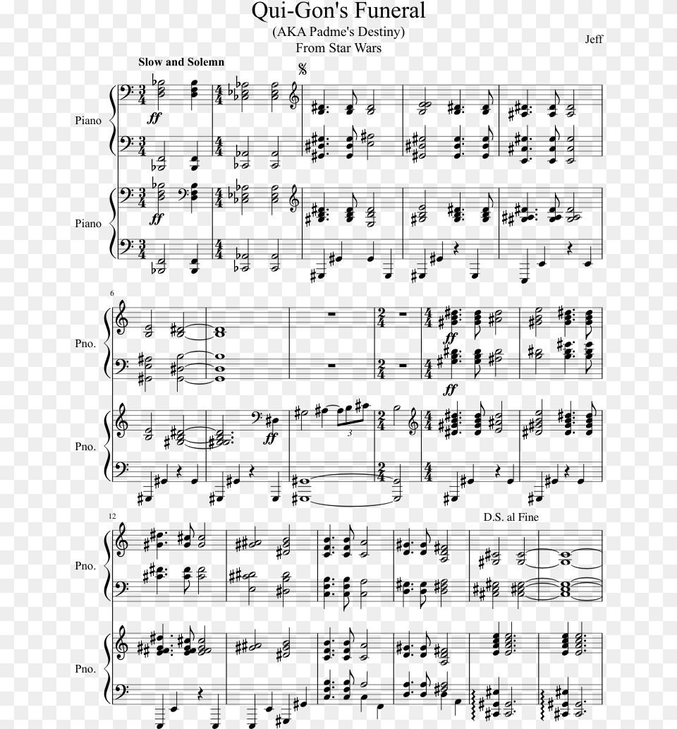 Rainforest Sheet Music, Gray Png Image