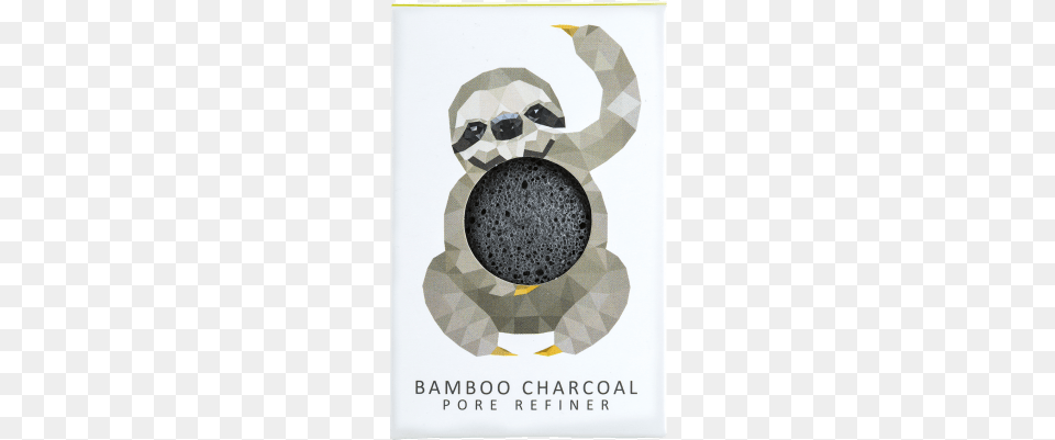 Rainforest Sloth Mini Charcoal Sponge Konjac Sponge Company Sloth Bamboo Charcoal Pore Refiner, Advertisement, Poster Free Png