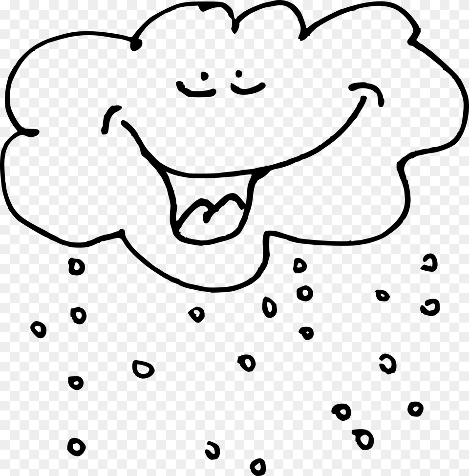 Raining Black And White Clipart, Gray Png Image