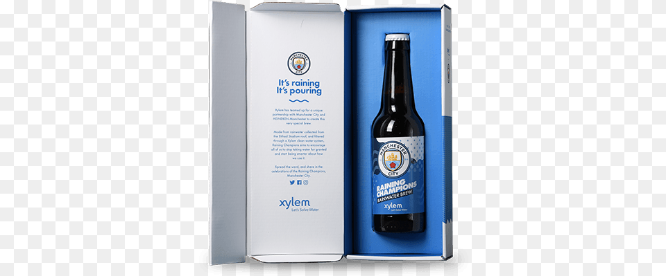 Raining Champions Xylem Hong Kong Xylem Manchester City Beer, Alcohol, Liquor, Bottle, Beverage Free Png Download