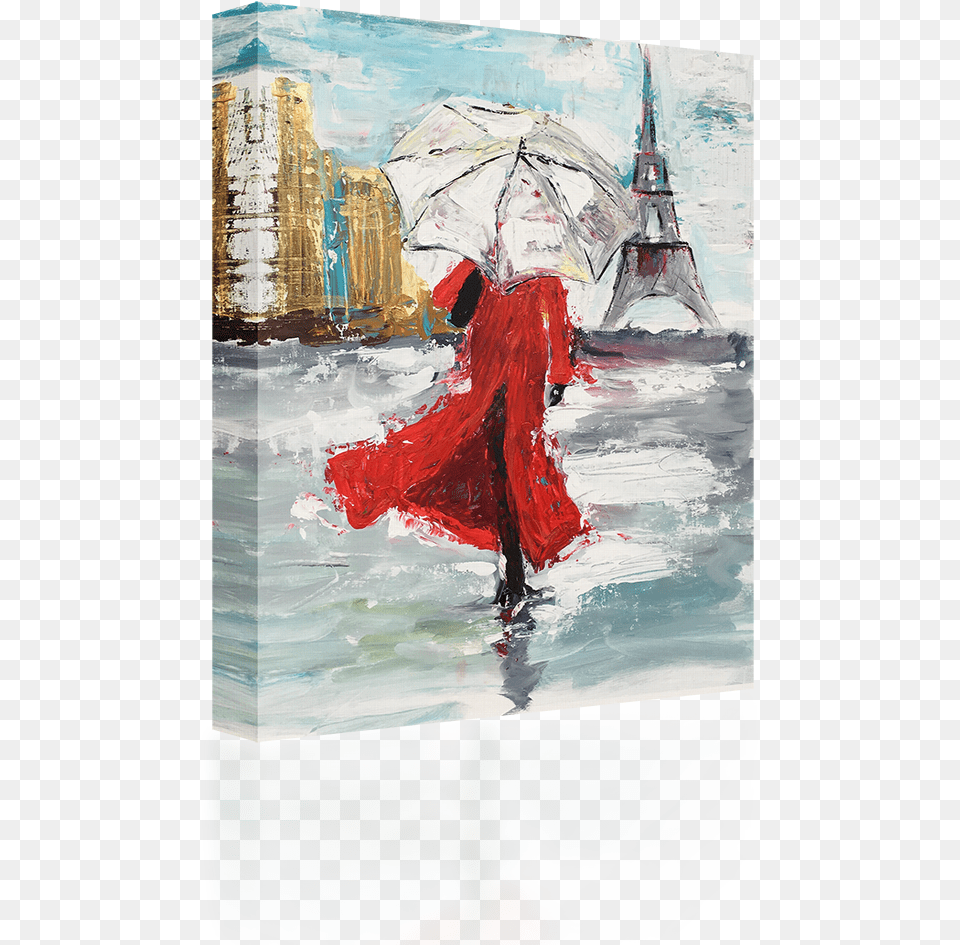 Rainy Paris Painting, Adult, Dancing, Female, Leisure Activities Png Image