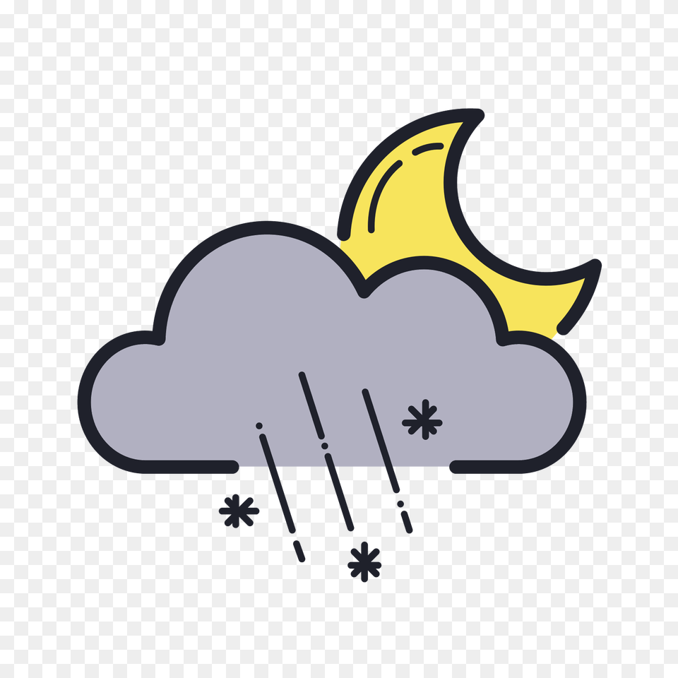 Rainy Snowy Night Icon, Logo, Symbol Free Png Download