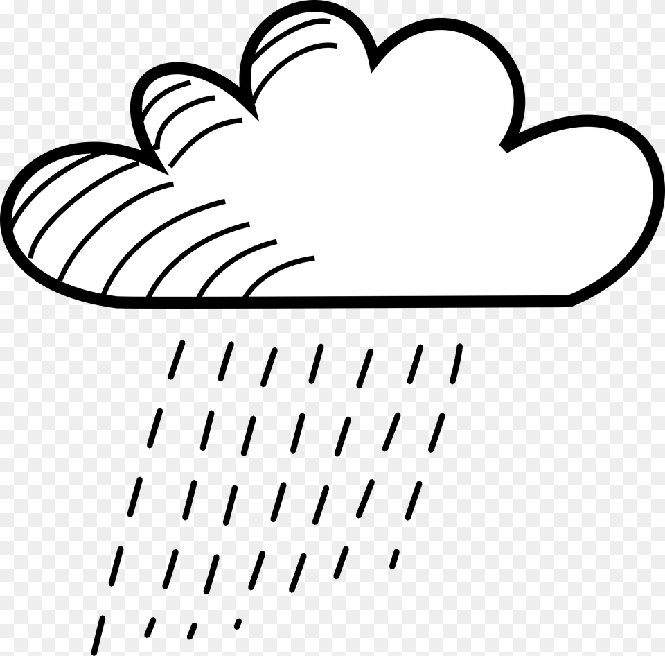 Rainy Stick Figure Cloud Rain Drawing, Clothing, Glove Free Png Download