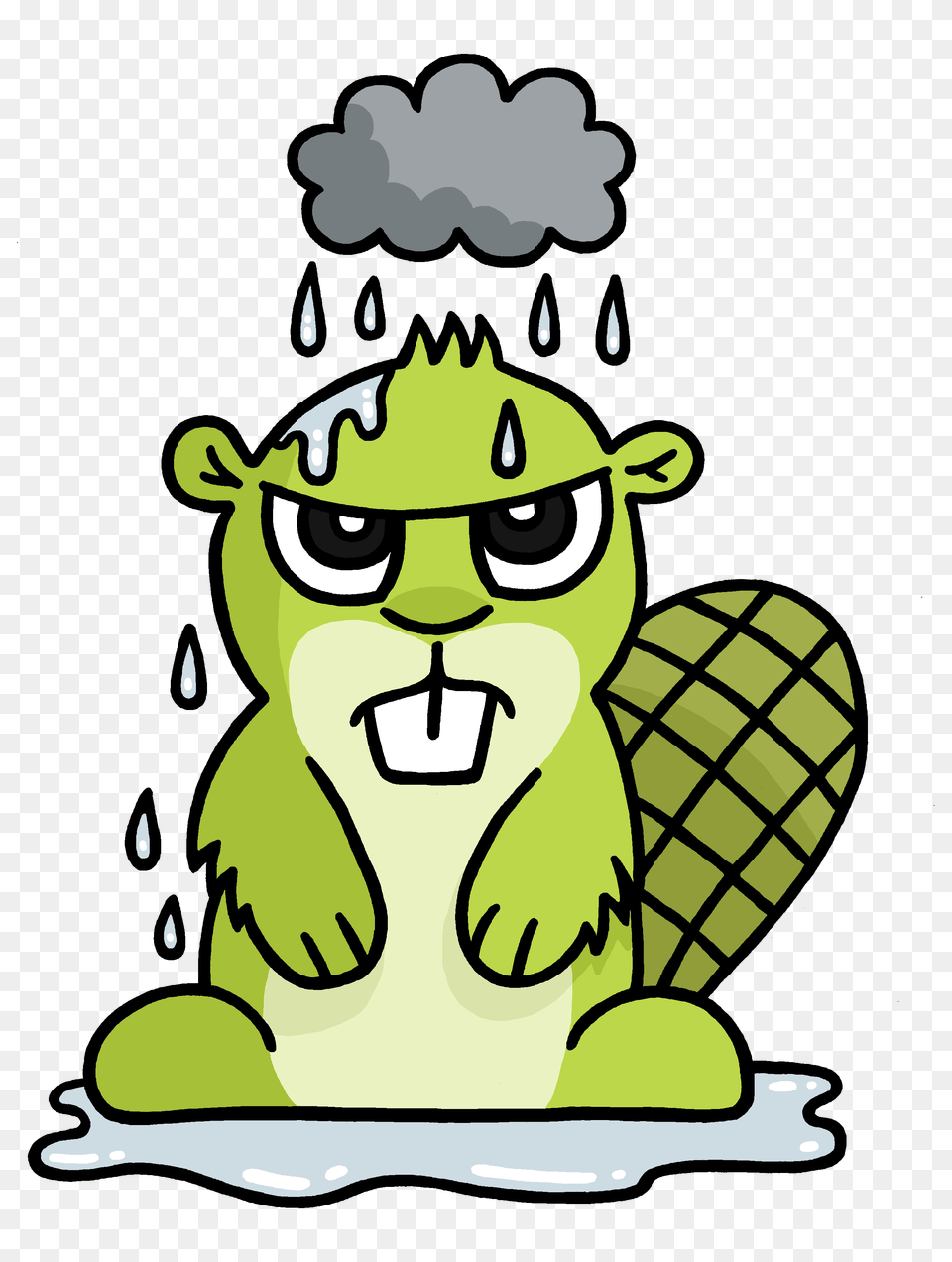 Rainy Weather Adsy, Green, Baby, Person, Cartoon Png Image