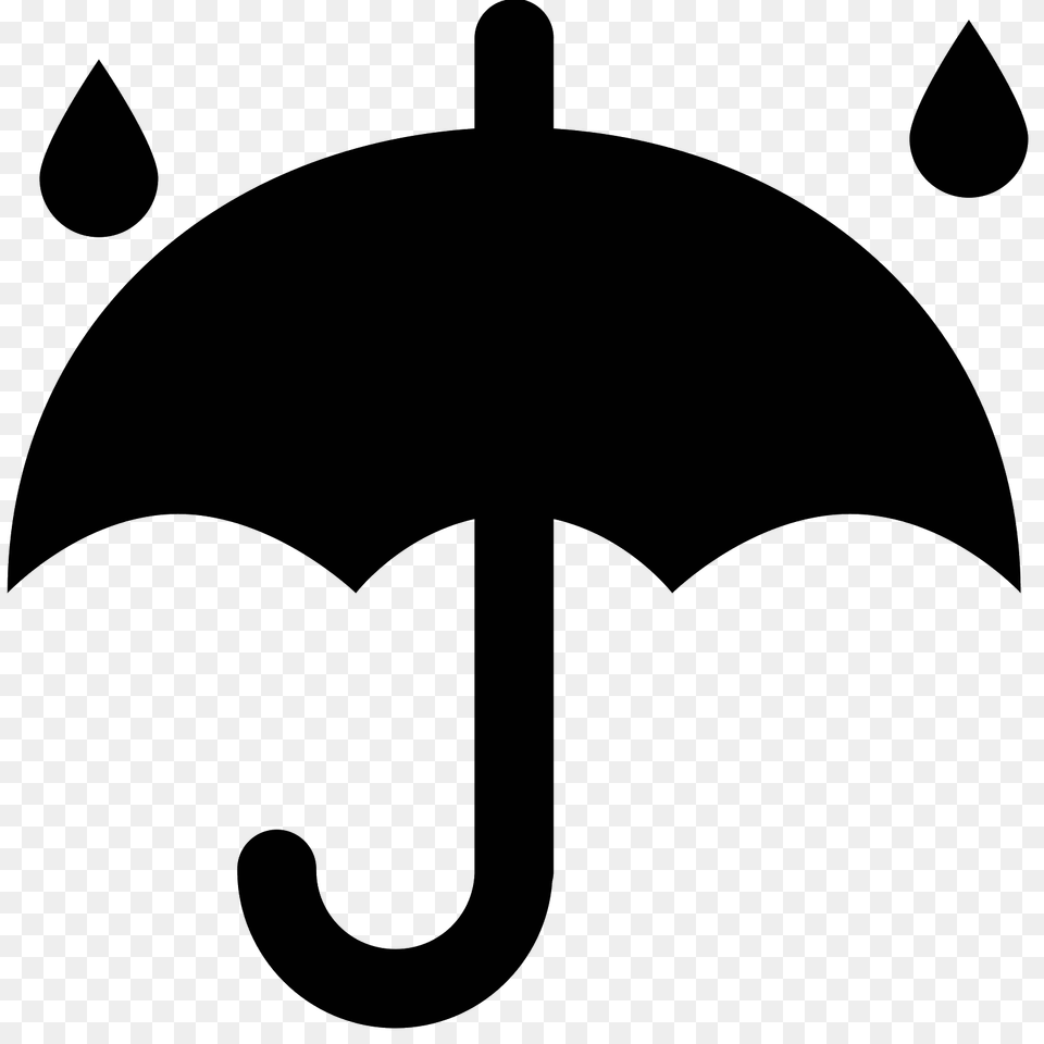 Rainy Weather Icon, Gray Png