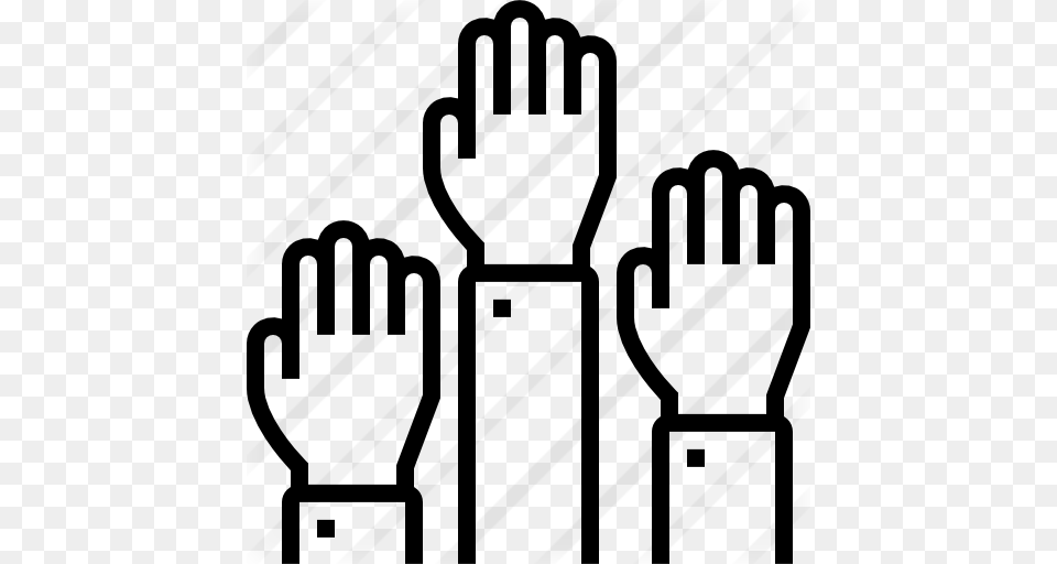 Raise Hand, Gray Png Image