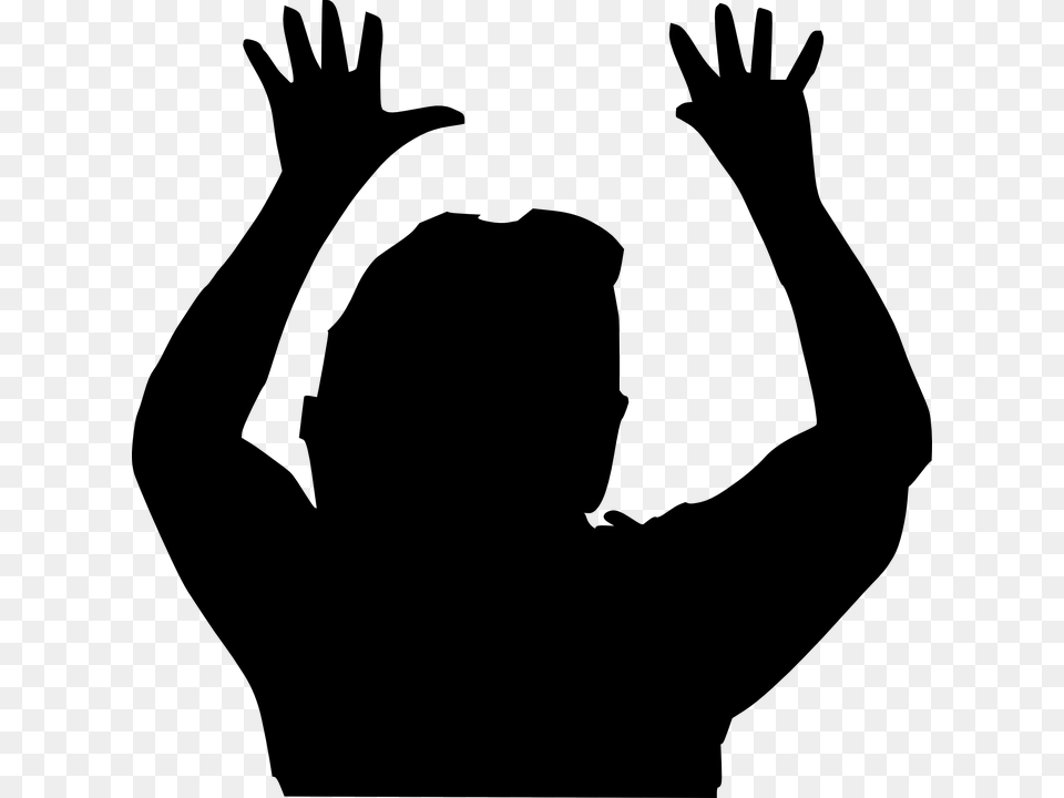 Raise The Roof Clipart, Gray Png