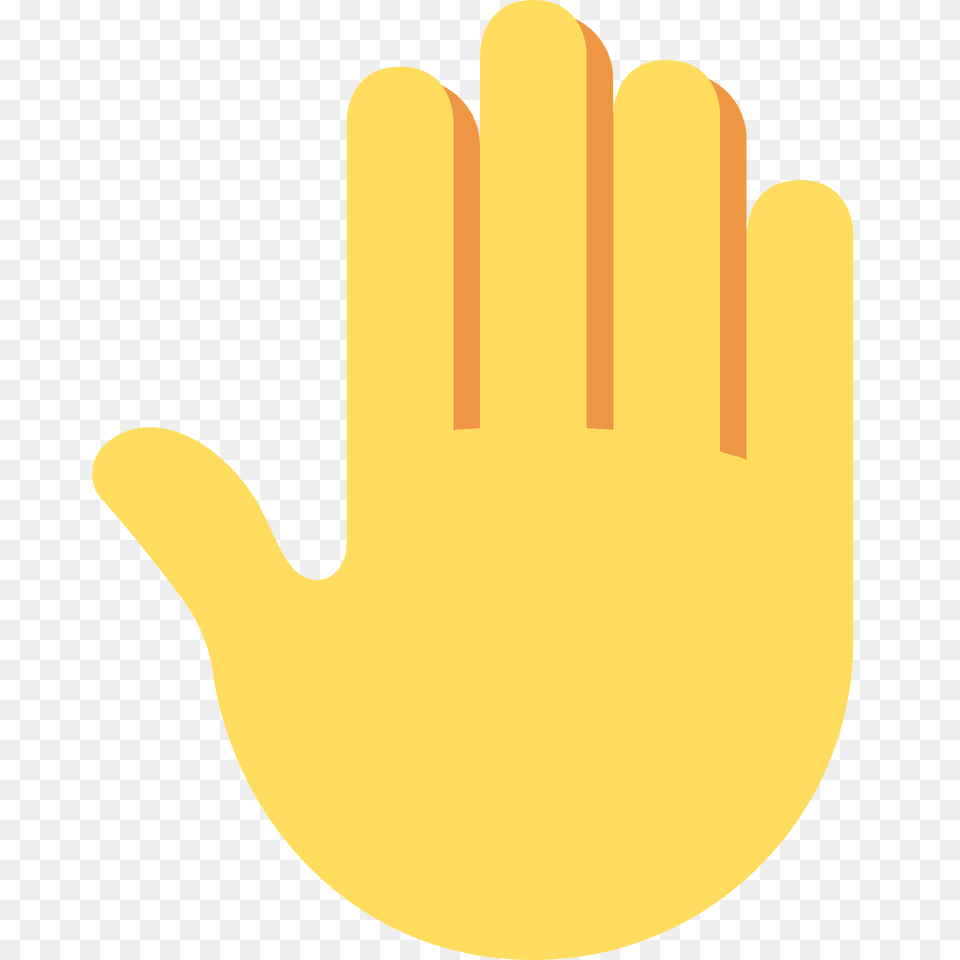 Raised Back Of Hand Emoji Clipart, Glove, Clothing, Birthday Cake, Food Free Transparent Png