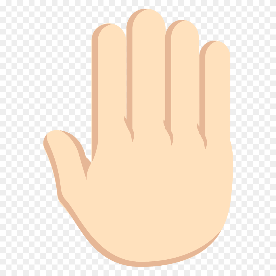 Raised Back Of Hand Emoji Clipart, Clothing, Glove, Body Part, Finger Free Transparent Png