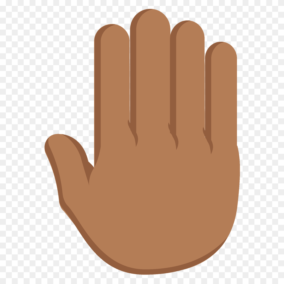 Raised Back Of Hand Emoji Clipart, Clothing, Glove, Body Part, Person Png