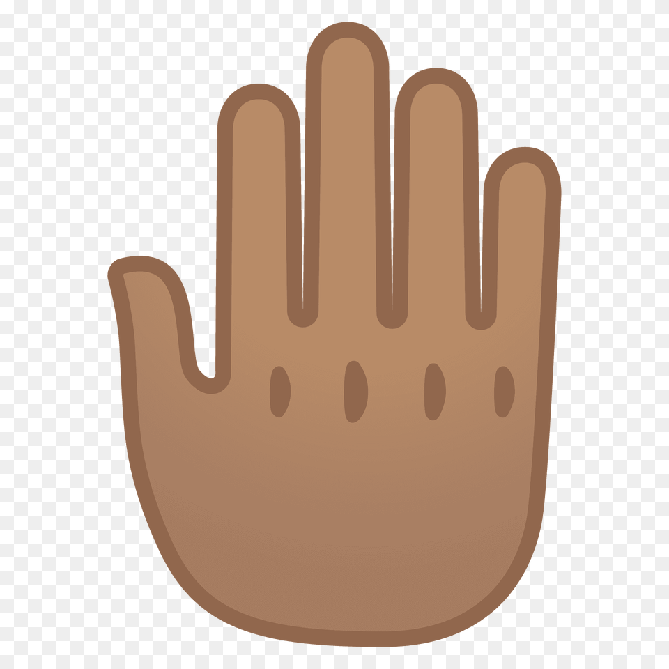Raised Back Of Hand Emoji Clipart, Clothing, Glove, Baseball, Baseball Glove Free Transparent Png