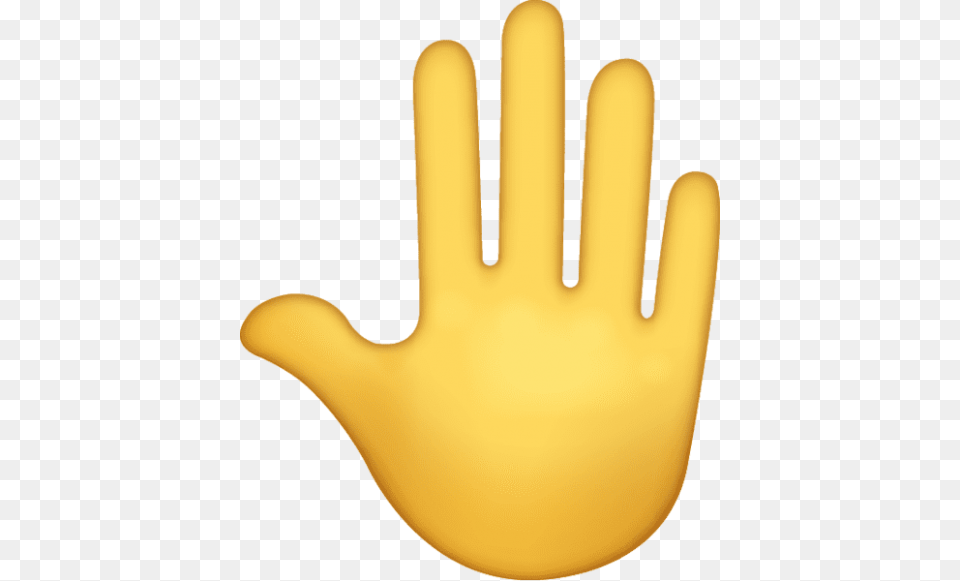 Raised Back Of Hand Emoji Icon, Clothing, Glove, Smoke Pipe Free Png