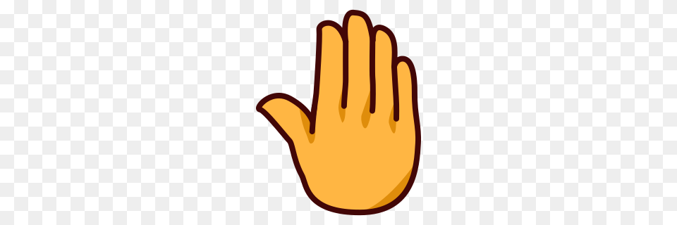 Raised Back Of Hand Emojidex, Clothing, Glove, Person, Body Part Png Image