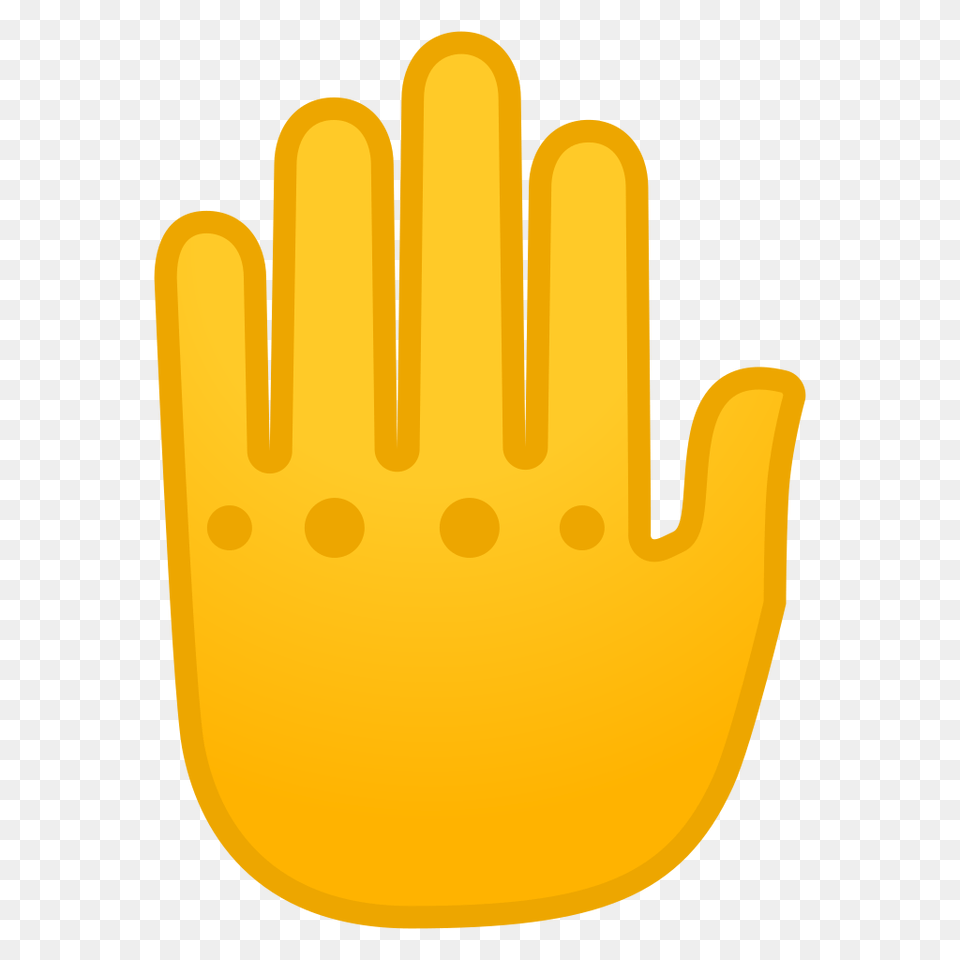 Raised Back Of Hand Icon Noto Emoji People Bodyparts Iconset, Clothing, Glove Free Png