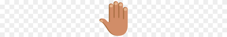 Raised Back Of Hand Medium Skin Tone Emoji On Emojione, Clothing, Glove, Body Part, Finger Free Png