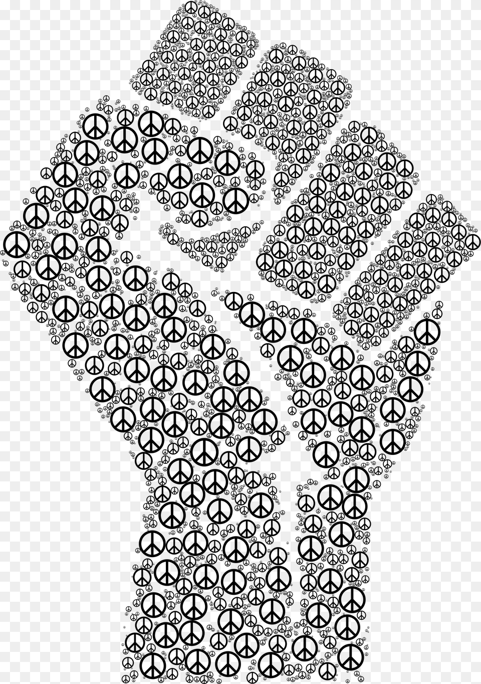 Raised Fist 1968 Olympics Black Power Salute Black Peace Fist, Gray Free Png