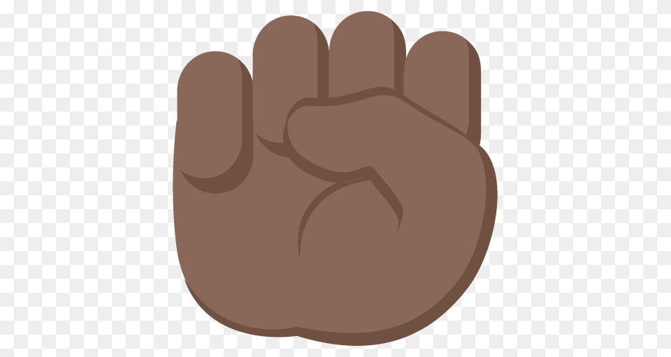 Raised Fist Dark Skin Tone Emoji Emoticon Vector Icon, Body Part, Hand, Person Png