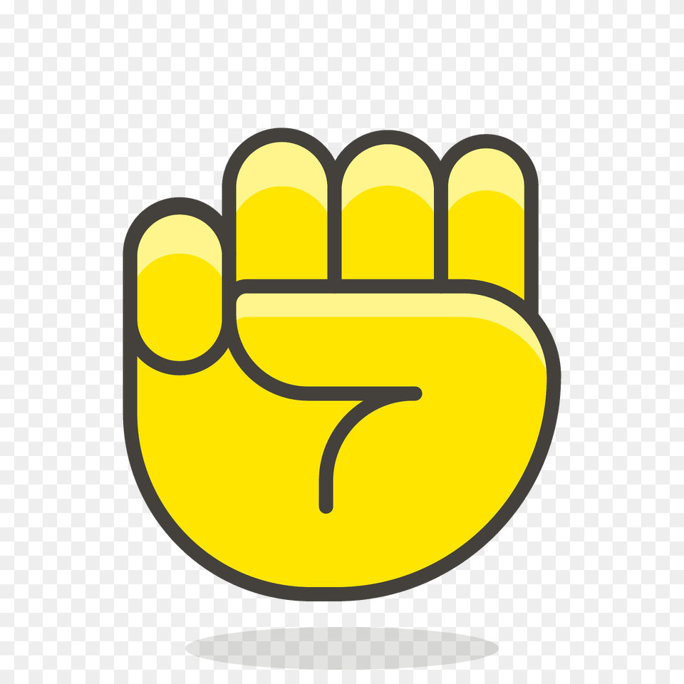 Raised Fist Emoji Clipart, Clothing, Glove, Body Part, Hand Free Png Download