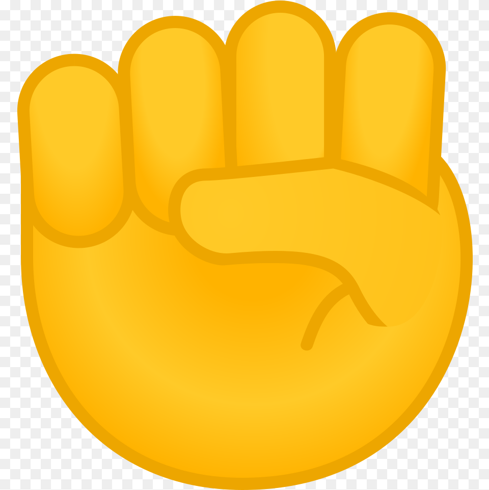 Raised Fist Icon Hand Yellow Icon, Clothing, Glove, Hot Tub, Tub Png Image