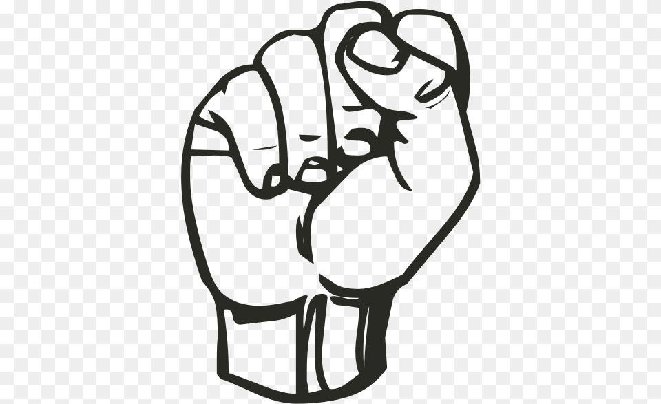 Raised Fist S Sign Language Clipart, Baseball, Baseball Glove, Clothing, Glove Free Png Download