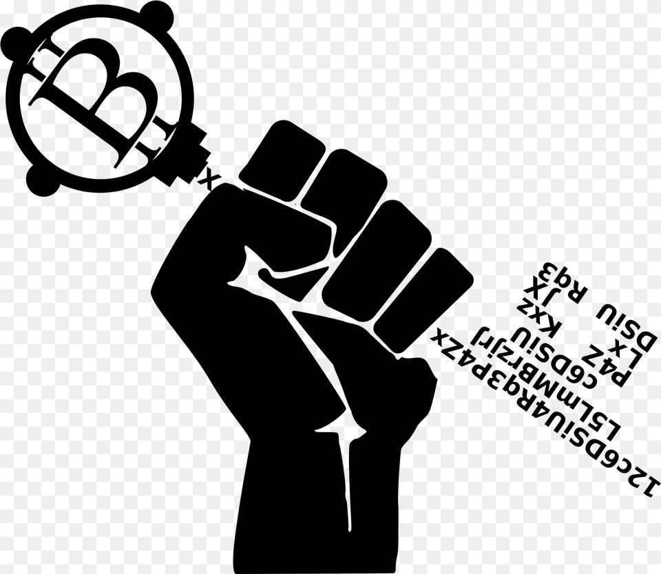 Raised Fist With Pencil Download Rap, Gray Free Transparent Png
