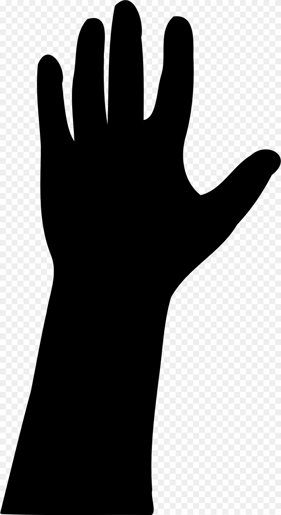 Raised Hand Cliparts Download Clip Art, Gray Png Image