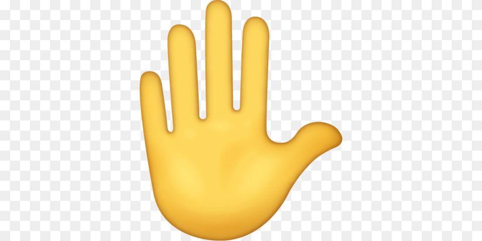 Raised Hand Emoji, Clothing, Glove, Body Part, Finger Png Image