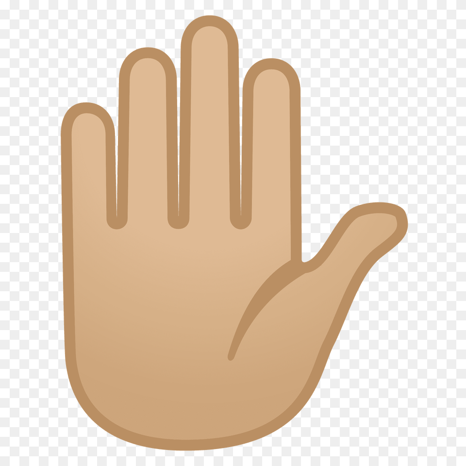 Raised Hand Emoji Clipart, Clothing, Glove, Body Part, Finger Png Image