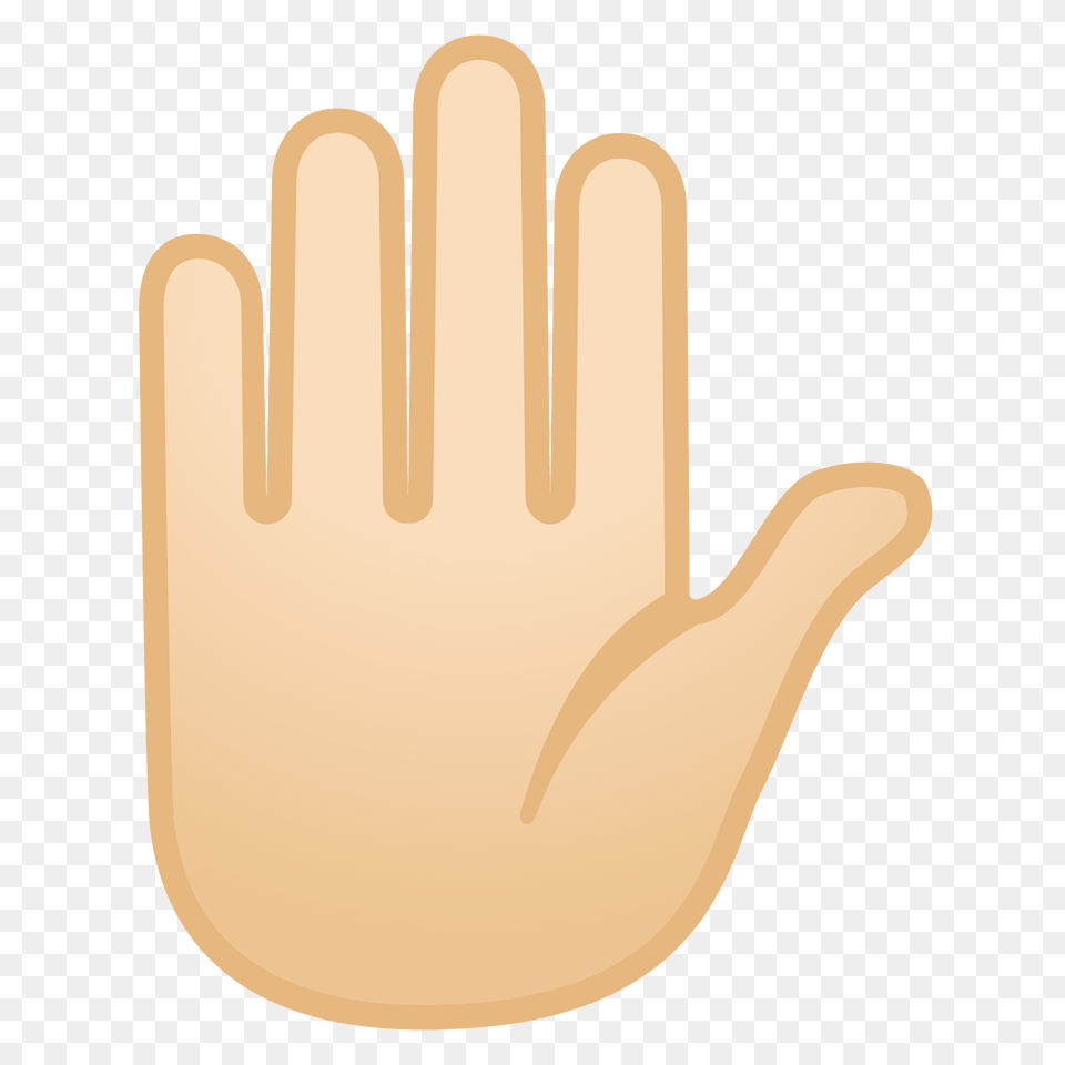 Raised Hand Emoji Clipart, Clothing, Glove, Body Part, Finger Free Png Download