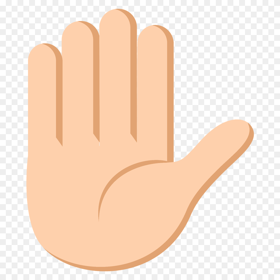 Raised Hand Emoji Clipart, Body Part, Clothing, Finger, Glove Free Png Download