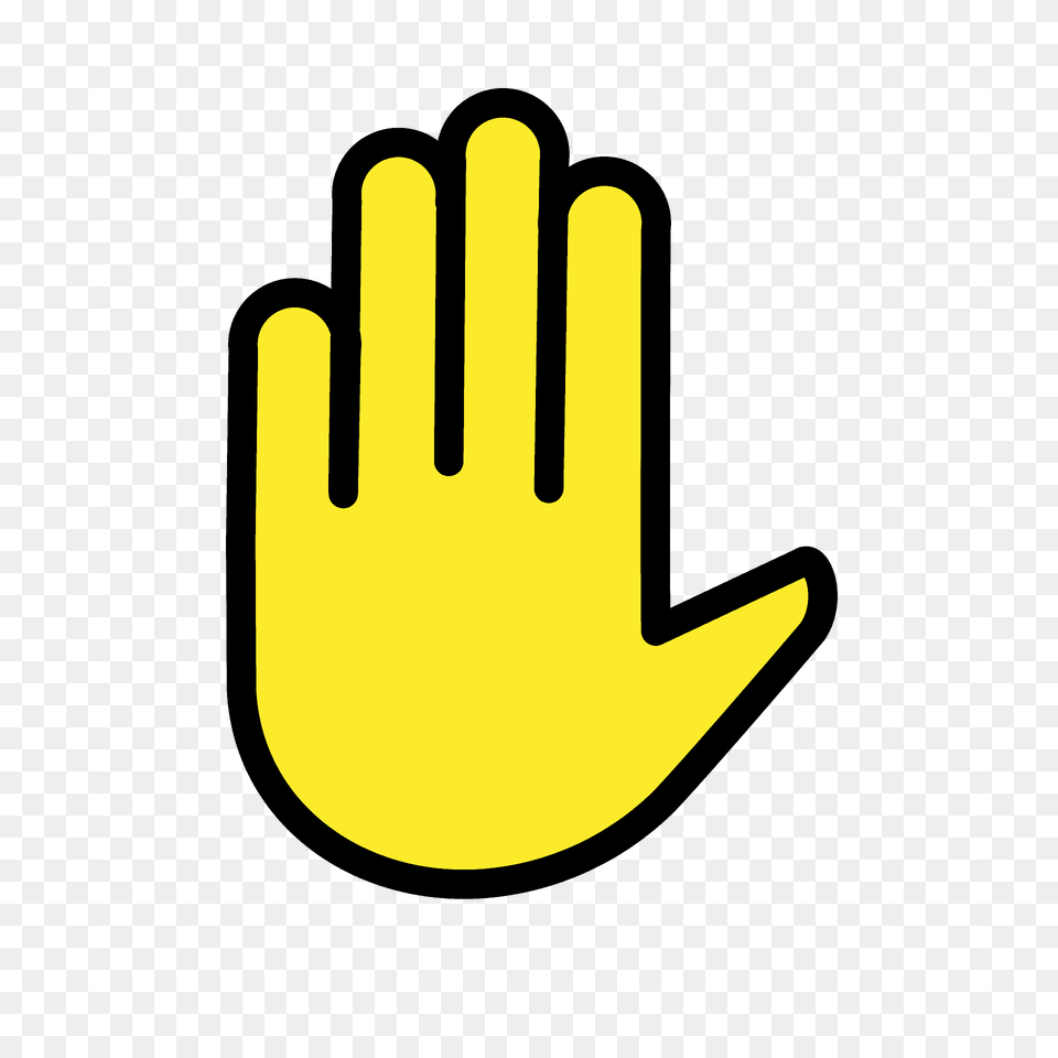 Raised Hand Emoji Clipart, Clothing, Glove, Cutlery Free Png Download