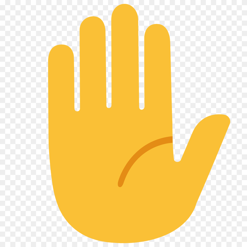Raised Hand Emoji Clipart, Cutlery, Glove, Fork, Clothing Png