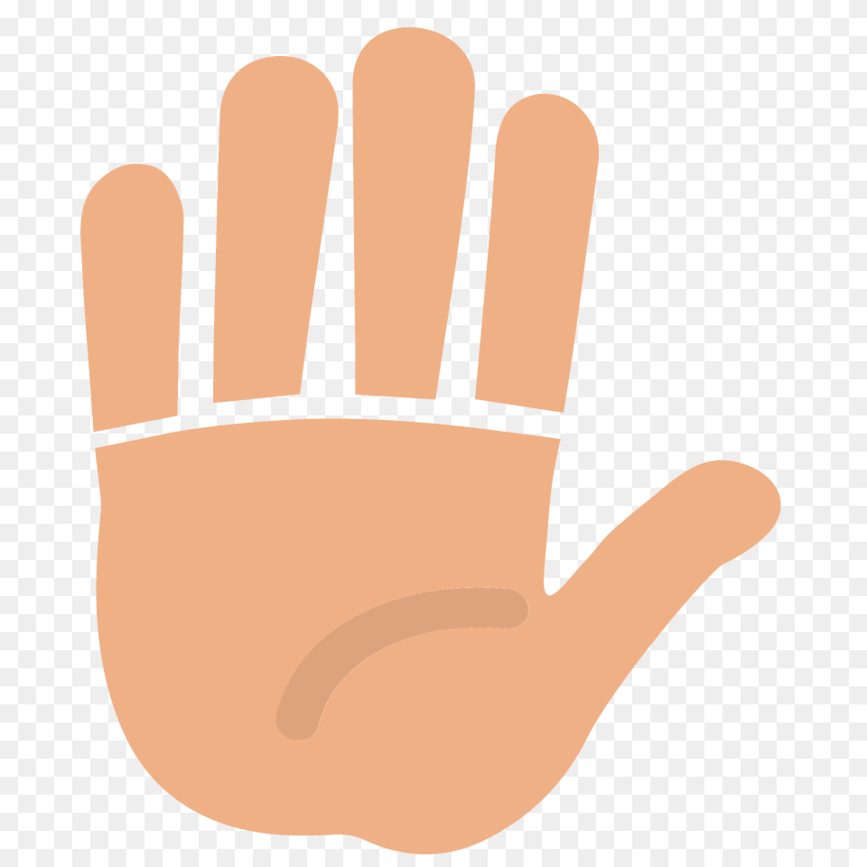 Raised Hand Emoji Clipart, Body Part, Clothing, Finger, Glove Free Png