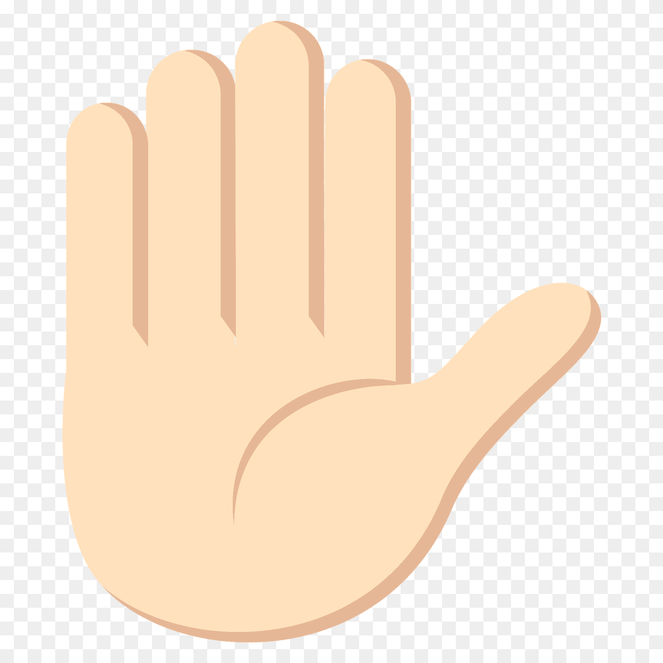 Raised Hand Emoji Clipart, Body Part, Clothing, Finger, Glove Png Image