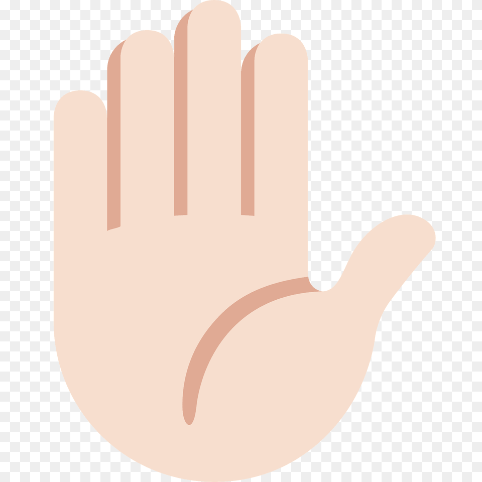 Raised Hand Emoji Clipart, Body Part, Clothing, Finger, Glove Png Image