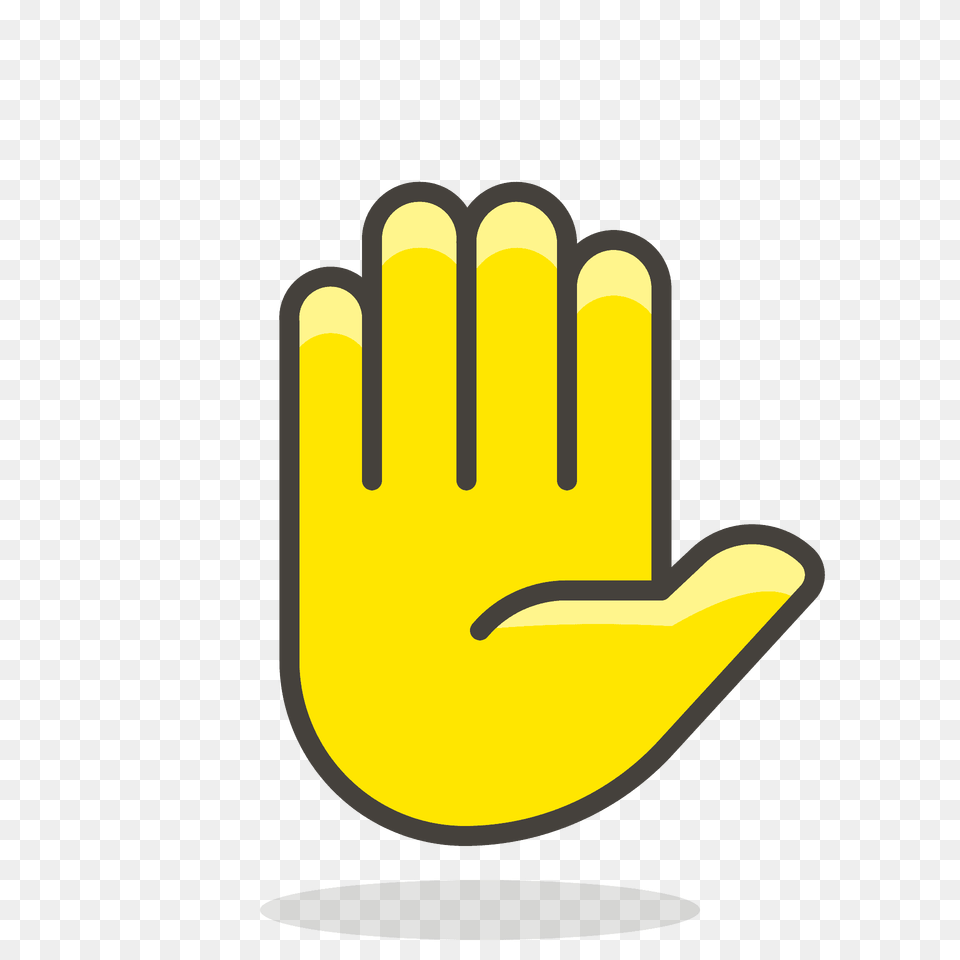 Raised Hand Emoji Clipart, Clothing, Cutlery, Fork, Glove Free Png