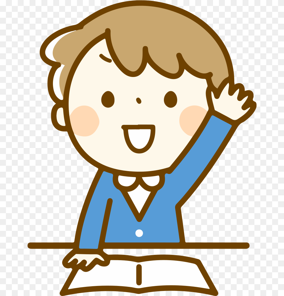 Raised Hand Two Students Clipart, Baby, Person Free Transparent Png